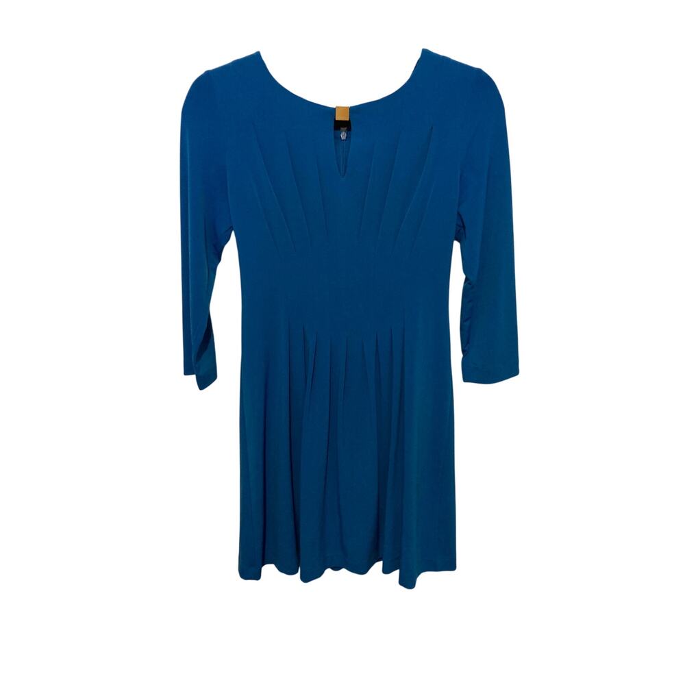 Tahari Petite Peephole Women's Pleated Wrap Dress Modest Special Occasion Mini